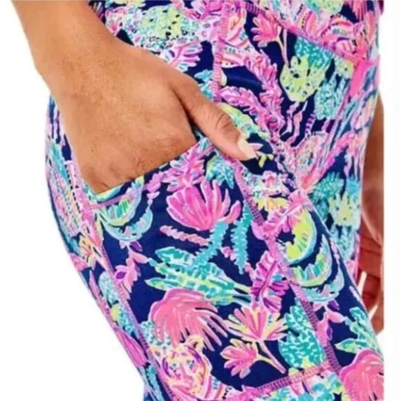 Lilly Pulitzer Oyster Bay 21” Weekender High Rise Crop Leggings XXS - Picture 4 of 11